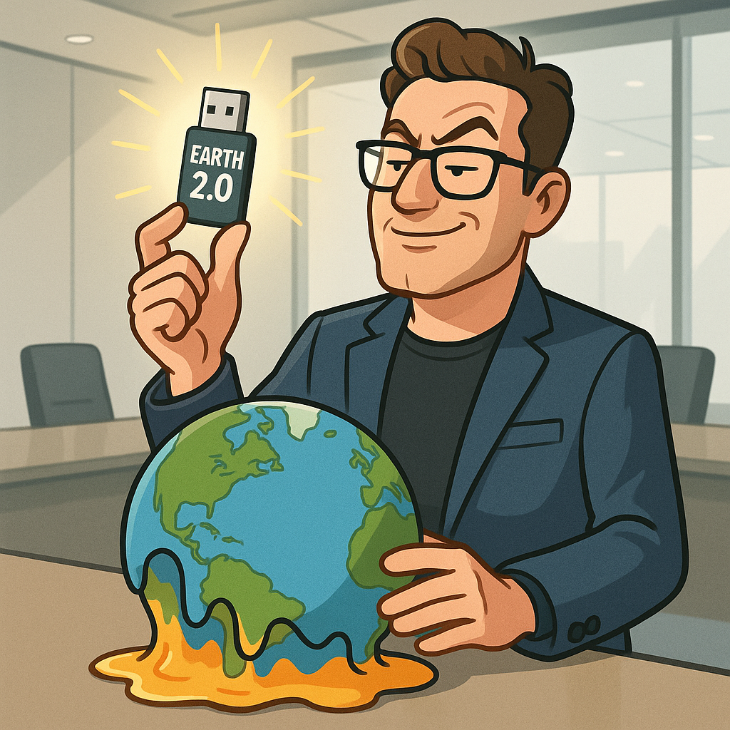 Billionaires Launch ‘Backup Earth’ On USB Drive, Ask Everyone To Please Stop Touching Real One